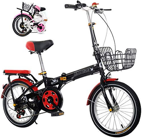 DRAGDS 20Inch Studenten Faltrad,Variable Speed Radfahren Pendler Klapprad Für Student,Leichte Faltbare Erwachsene Fahrrad Für Sport Im Freien,18Inch