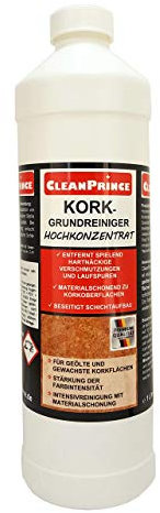 Kork Grundreiniger Hochkonzentrat 1 Liter | Korkbodenreiniger für geölte und gewachste Korkböden