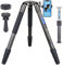 10 Layers 40mm Carbon Fiber Tripod with External Center Column Ultra Stable Professional Heavy Duty Carbon Bowl Tripod CNC Cellphone Clip+ Aluminum Magic Arm Kit for DSLR Cameras Max Load 88 Lbs/40kg