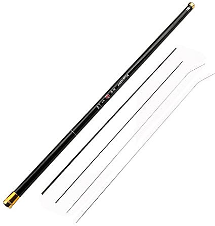 Stipprute Hoher Kohlenstoff 8m 9m 10m 11m 12m 13m Power Hand Pole Angelrute Ultra Hard Super Light Teleskopstangenstange mit Ersatztipp Angelrute (Length : 13m with Accessories)