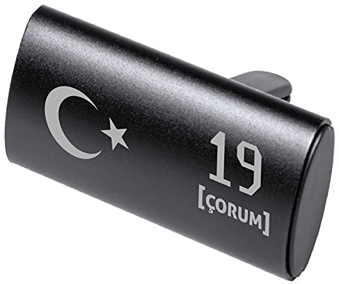 Auto Logo Parfüm Lufterfrischer Türkei Flagge Duft Spender Auto Emblem Duftspender Auto Entlüftungs-Parfüm Klimaanlage, Geruch Entfernen, Araba Kokusu Parfüm 19 Corum