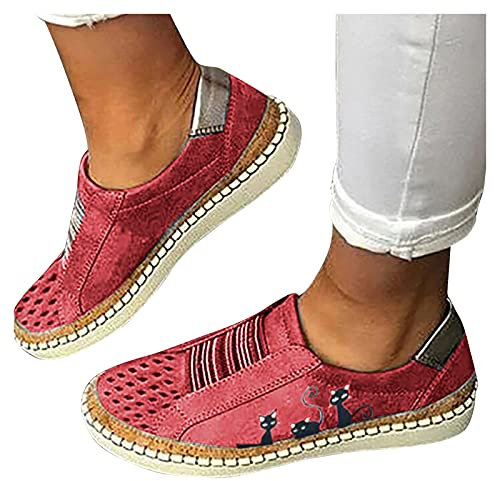 Sunnyuk Mode Leicht Flache Schuhe Atmungsaktive Frauen Schnürhalbschuhe Laufschuhe Sommer Casual Outdoor Walkingschuhe Laufschuhe Halbschuhe
