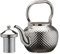SANQIAHOME Teiera in acciaio INOX con Filtro, 1,5 litri, Adatta a Piano di Cottura a induzione,argento Stile vintage