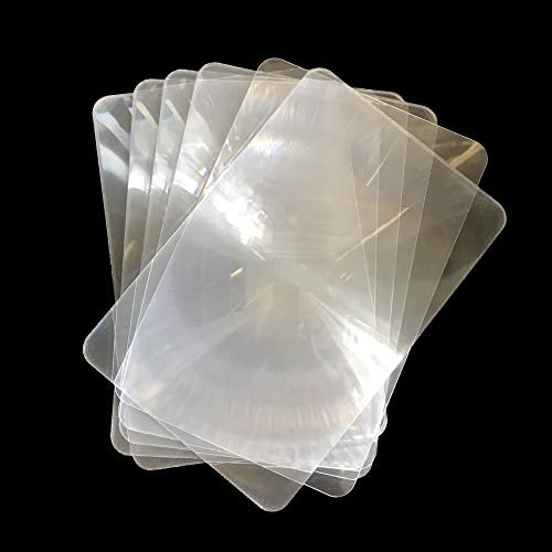Leselupe, Leselupe, 3-fache Vergrößerung, Lesezeichen-Lesezeichen-Lupe zum Lesen, auf der Seite, Vergrößerung, kleiner Druck, flexible Linse, 6 Stück