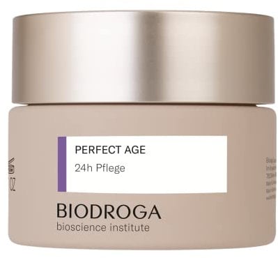 Biodroga straffende Anti Aging Hautpflege 24h Pflege 50 ml – Skincare Feuchtigkeitscreme Antifalten Gesichtspflege Vegan Perfect Age Bioscience Institut