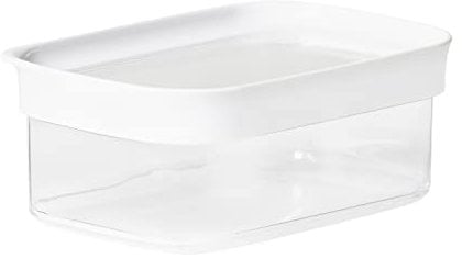 Emsa N11416 Optima Trockenvorratsdose 0,45 Liter | rechteckig | 100% sicher, hygienisch, unbedenklich und platzeffizient | Frischedichtung | BPA-frei | transparentes Design
