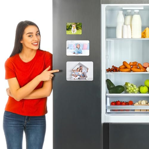Großer Magnet, individuell anpassbar, Drucken Sie Ihr Foto, groß, mittel, klein, Heimdekoration, Foto, Kühlschrankmagnete, Büro und Küche, Schule, Schließfachmagnete, 1 Stück