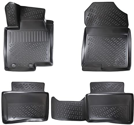 fussmattenprofi.com 3D Auto Gummimatten Set für Hyundai i20 III Baujahr ab 2020 | Hoher Rand 5cm Fussmatten Allwetter Geruchlos rutschfest Gummifußmatten TPE