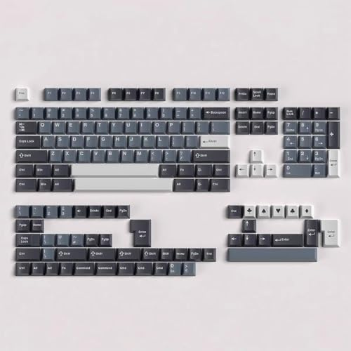 Apollo Tastenkappen, 172 Tasten, Doubleshot-Tastenkappen, Cherry-Profil, individuelle Tastenkappen, Set passend für 61/64/87/104/108 Cherry MX-Schalter, ISO- und ANSI-Layout, Alice Keyboard