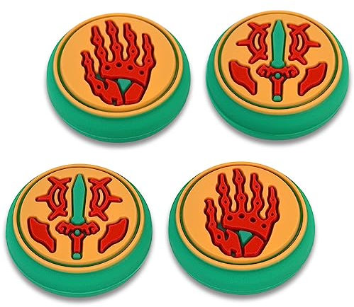 Owngen Niedliche Daumengriffkappen für Nintendo Switch/Lite/OLED, Silikon für Zelda Tears of The Kingdom Analog Joystick Button Cover Thumbstick 3D Analog Ergonomische Kappe für NS Controller Joy-Cons