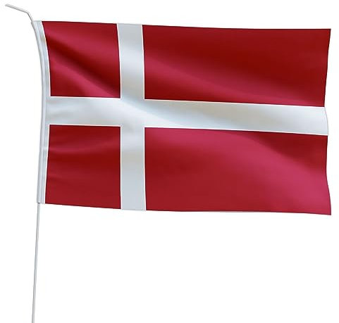 Marineo Gastlandflagge Bootsfahne Gastflagge Fahne Flagge für Boot oder Motorrad - 20 x 30cm, Dänemark