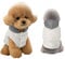 Yanmucy Dog Sweaters for Small Dogs Warm Dog Hoodie Puppy Sweatshirt with Leash Hole Winter Dog Fleece Jackets Vest for Chihuahua Teacup Yorkie Cat (Beige, S)