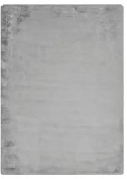 -LUXOR- living Kunstfell Coste Flauschiger Teppich Schlafzimmer - ideal zur Verwendung als Bettvorleger Schlafzimmer - gemütlicher Fellteppich Lammfell Imitat 80 x 150 cm Grau