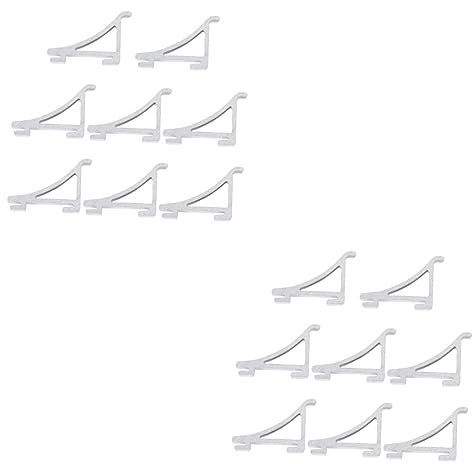 Gatuida Wandregal 16 Stk Schrank Clips Gefrierklammern Ersatzteil Für en Für Kühlschränke Halterungen Für Kühlregale Verstellbare Einlegeböden Stützhaken Küchenschrank Schnalle
