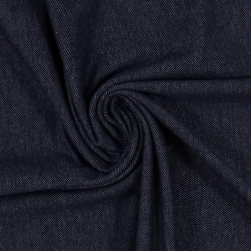 Jeansjersey AUSTIN in Jeansoptik – Elastischer Baumwolljersey als Meterware – 95% Baumwolle 5% Elasthan – 155 cm breit – Ideal für Leggings, Pumphosen, Kleider und Röcke