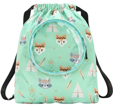 FAVORTALK Schwimmrucksack Turnbeutel mit Kordelzug Wasserdicht Sportbeutel Fußballtasche Verstellbar Sportrucksack mit Schuhfach Große Kapazität Sport Rucksäcke für Kinder,JSB033-14