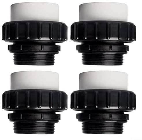 HEBEOT 5,1 cm Schwimmbadpumpe Ersatz Reparatur Wasserrohrverbinder 5,1 cm Kunststoffverbinder für Whisperflo(4 Stück)