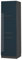 Vicco Herdumbauschrank Fame-Line, Dunkelblau Hochglanz/Anthrazit, 60 cm