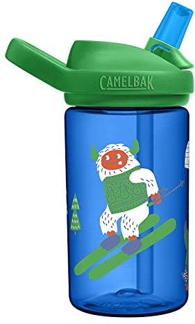 Camelbak Eddy+ Kids Skiing Yeti 14oz / 400ml spill proof water bottle