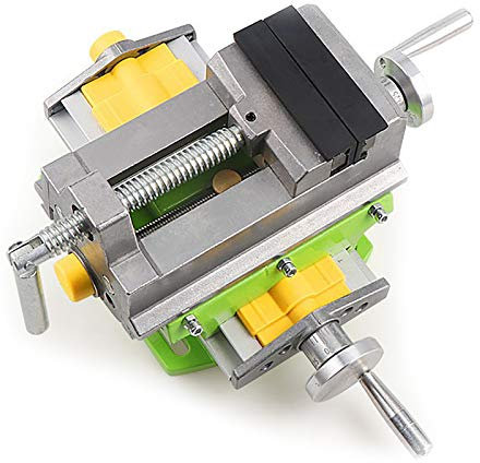 Kreuzschieber-Bohrmaschinen-Schraubstock, 2-Wege-X-Y-Schraubstock für Fräs- und Bohrvorgänge, mit Multifunktions-Arbeitstisch, 7,6 cm