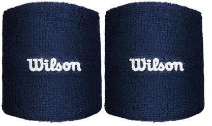 Wilson Terry Logo Schweißbänder, Feuchtigkeitskontrollierend und schnelltrocknend, Classic Navy, Einheitsgröße