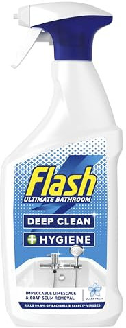 Flash Deep Clean & Hygiene Anti-Bac Bathroom Cleaner 800ML