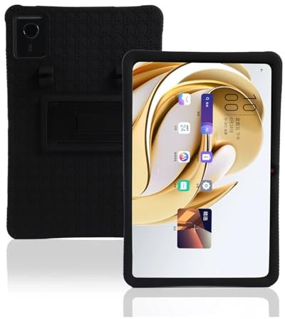 Case for Lenovo Chromebook Duet Gen 9 2024 11 Tablet Case Soft Silicone Stand Cover for Chromebook Duet 11M889 10.95(BLACK,Duet 11 11M889)