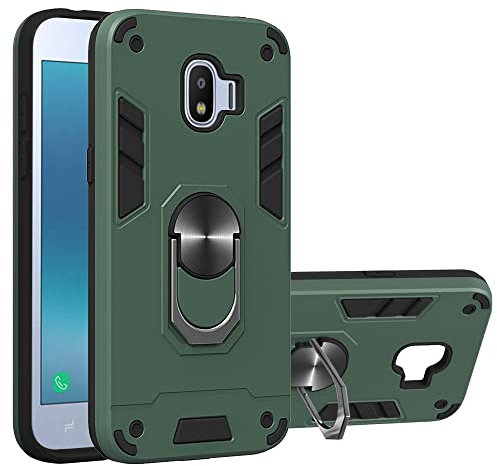 Telefonschutz Kompatibel mit Samsung Galaxy J2 Pro (2018) -J2 (2018) -Grand Prime Pro Case, Militärqualität, stoßfeste Abdeckung mit Schutzhülle kompatibel mit Ringmontage
