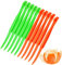 10er Set Orangenschäler, Orange Peeler Zitrus-Schälwerkzeug mit Griff und Klinge Leichtes Acryl-Material Spülmaschinenfest für Obst Gemüse und Küchenbedarf Platzsparend