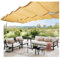 Voile d'ombrage rétractable imperméable et résistant aux UV pour terrasse, hôtel, piscine, pergola télescopique (3 m, L : 4 m)