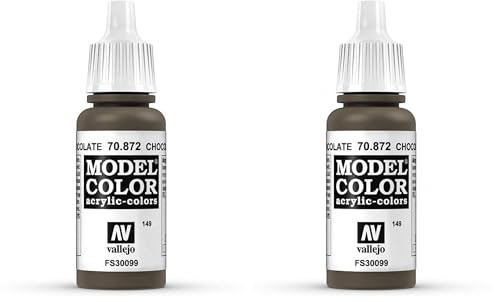 Vallejo Model Color 17 ml Acrylic Paint - Chocolate Brown (Pack of 2)