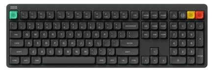 nuphy Node100 kabellose Mechanische Gaming Tastatur (US Layout) | Hot-Swappable Custom Keyboard,109 Tasten Computer Tastatur, Unterstützt Touch-Gesten, Bluetooth/2,4 GHz/USB-C