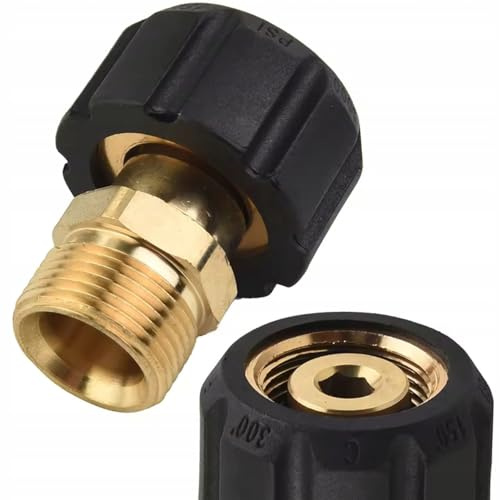 Rosfix Adapter M22x3/8 Außengewinde Messing Kompatibel mit Kärcher HD HDS