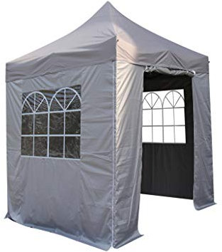 All Seasons Gazebos, 2x2m Heavy Duty, Fully Waterproof, PVC Coated, Premium Pop Up Gazebo With 4 x 100% waterproof Side Panels (Same quality as the roof)