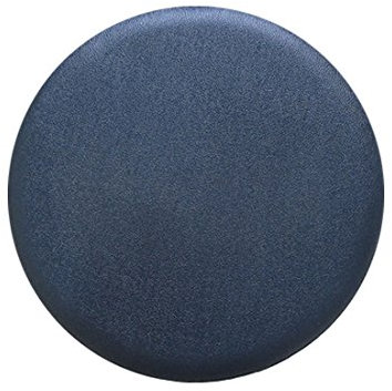 Levoberg Hocker Bezug Schutzbezug für Rundhocker aus Kunstleder rund Bar Bezug Sitz Kissen Schwarz Durchmesser 40cm