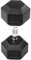 Fitvids Unisex-Erwachsene HEX Hanteln, Schwarz
