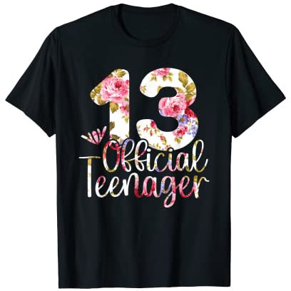 13. Geburtstag Mädchen 13 Jahre Teenager Geburtstags T-Shirt