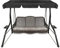 Generic 8N2U Replacement Canopy for Swinging, Acrylic, Black, L: 195 x 125 x 15cm / 77'' x 49'' / 5.9''