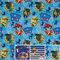 Swafing Paw Patrol Baumwolljersey Stoff für Kinder Coupon (hellblau gestreift, 1,0m)