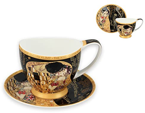 Carmani Espressotasse 100ml Keramik Mikrowellen- und Spülmaschinenfest Weiß mit Griff ideal für Zuhause wiederverwendbar Teil der Kiss Kollektion
