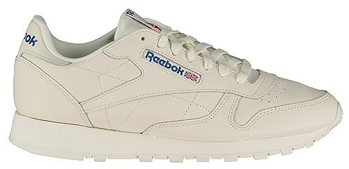 Reebok Classic Leather 001, Zapatillas de Deporte Unisex adulto, Chalk Vecblu Vecred, 34 EU
