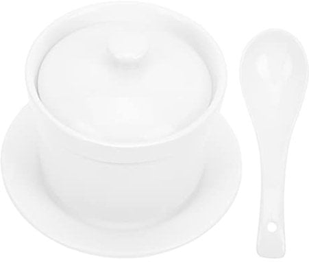 Cabilock 1 Juego Estofado Ollas De Barro Olla De Porcelana Dip De Cebolla Francés Taza De Natillas Tazón De Sopa Taza Humeante De Porcelana Olla De Barro Fideos Udon Cerámica Con Asa