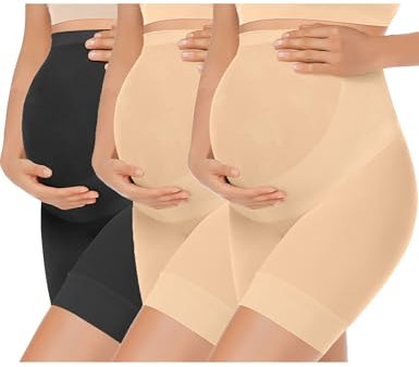 KIM S Shape Your Bump Umstands-Formwäsche, nahtlos, für Kleid, für Schwangerschaft und nach der Geburt, verhindert Scheuern, Stützunterwäsche, L