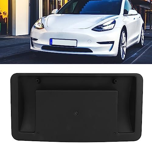 Front License Plate Bracket for 2017‑2023, Front Bumper License Plate Mounting Bracket Holder, Car License Plate Cover Replacement, Car Tag Frame Mount Accessories