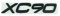 AMENAS Auto-Emblem-Aufkleber, für Volvo S90 S60L XC60 XC90 V60 V40 S60L S60 S90 Körper-Emblem-Abzeichen-Aufkleber, Fahrzeug-Auto-Tuning-Emblem,Dekorationsaufkleber,R
