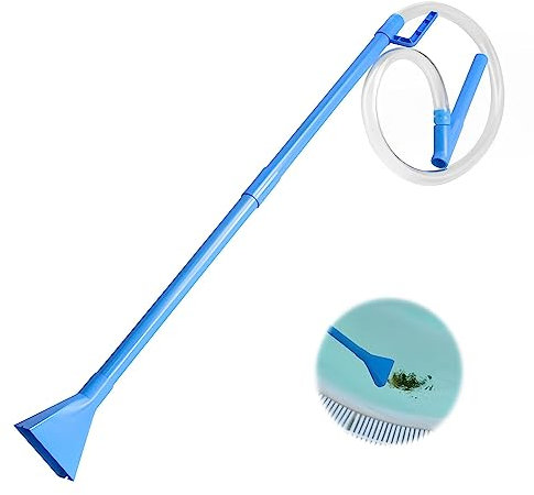 Skeadex Poolsauger Pool Reinigungsset - Tragbar, Handbetrieben, Hohe Reinigungseffizienz, Blau, Kunststoff