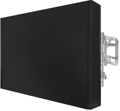 MaxAwe Cubierta de TV de 60 - 63 para exteriores, 58 x 37 x 5 pulgadas (148 x 95 x 14 cm), cubierta de TV para exteriores, resistente a la intemperie, universal, protector de pantalla negro