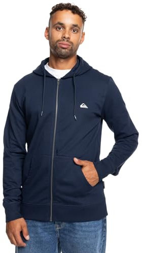 Quiksilver Homme Basic Hood Zip Young Mens Sweatshirt, Navy Blazer, L EU