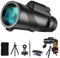 80x100 Professionelles Monokular-Teleskop High Powered für Smartphone Monokular für Erwachsene High Definition Monokular Teleskop für Sternenbeobachtung Jagd Wildtiere Vogelbeobachtung Reisen Camping