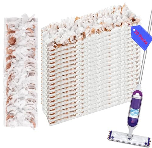 Disposable Mopping Pad Refills for PowerMop Multi-Surface,Wood Mopping Pad Refills for Floor Cleaning, 20 Count (20 Packs)